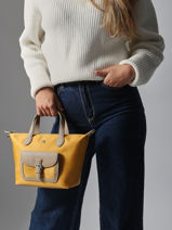 Cross Body Tas Kiana Nylon Hexagona Geel kiana 1720185-vue-porte